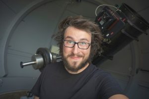 2. Karol Wojcicki - teleskop - archiwum prywatne