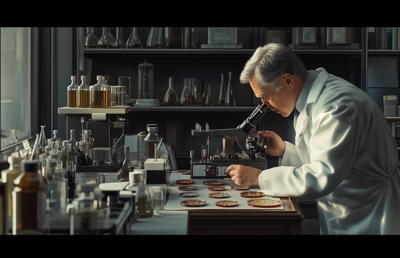 Alexander Fleming w Laboratorium